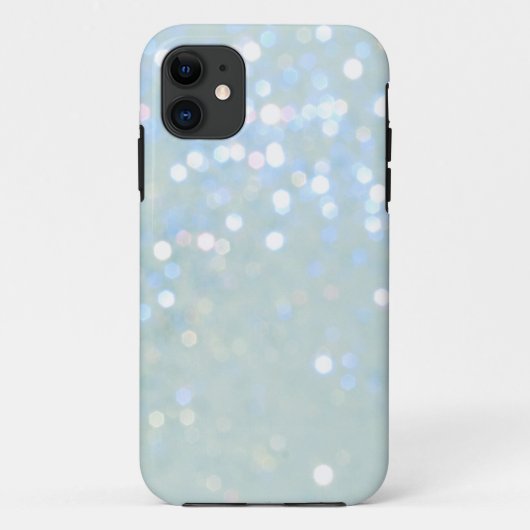 Baby Blue/White Glitzer iPhone 5 Abdeckung Case-Mate iPhone Hülle (Rückseite)