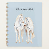 Baby Blue White Horses Planer (Vorderseite)