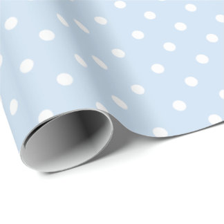 Baby Blue | White Polka Dot Wrapping Paper Geschenkpapier