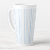 Baby Blue White Stripes Milchtasse (Linke Ecke)