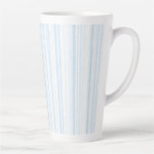 Baby Blue White Stripes Milchtasse (Rechts)