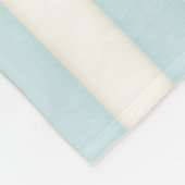 Baby Blue & White Viktorianisch Stripes Hütte Styl Fleecedecke (Ecke)
