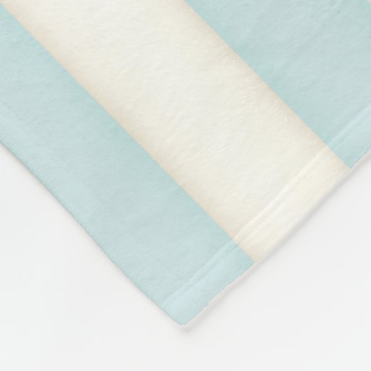 Baby Blue & White Viktorianisch Stripes Hütte Styl Fleecedecke (Ecke)