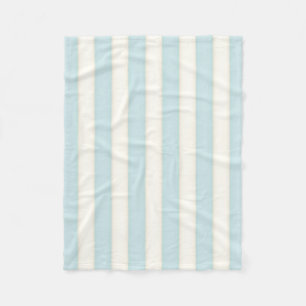 Baby Blue & White Viktorianisch Stripes Hütte Styl Fleecedecke