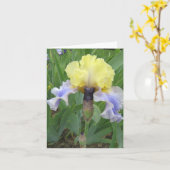 Baby Blue Yellow Small Blank Note Card Karte (Gelbe Blume)