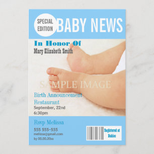 Baby-Blue-Zeitschrift PERSONALIZE Ankündigung