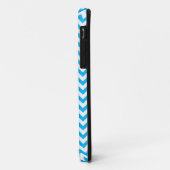 Baby Blue Zickzack mit Dackel Case Mate iPhone (Hinten/Links)
