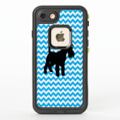 Baby Blue Zickzack mit Schnauzer (Rückseite)