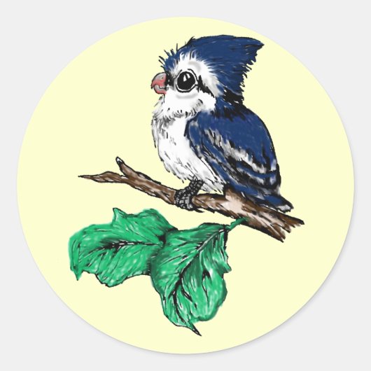 Baby Bluejay Stickers (Vorderseite)