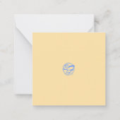 Baby Blues Eyes Tiger Cub Flat Note Card Mitteilungskarte (Rückseite)