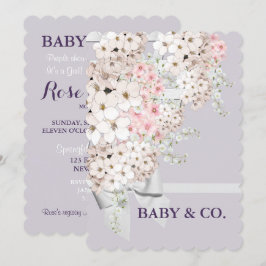 BABY Blume & Gitter Celebration Lavender Party Einladung