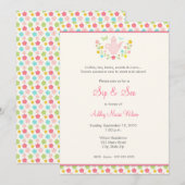 Baby-BlumenSchlückchen und sehen Einladung (Vorne/Hinten)