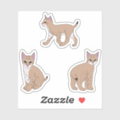 Baby Bobcats Aufkleber (Blatt)