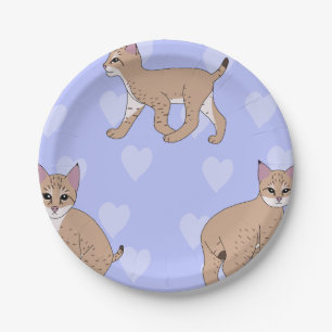 Baby Bobcats Pappteller