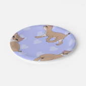 Baby Bobcats Pappteller (Schrägansicht)