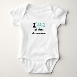 Baby Body Anzug "I rock an extra chromosome" Baby Strampler