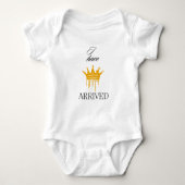 Baby Body Anzug sagt "Ich bin angekommen" individu Baby Strampler (Vorderseite)