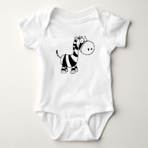 Baby-Body/Leibchen - Zebra Baby Strampler