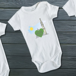 Baby Body: Love Heart Masjid an-Nabawi Strampler