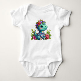 Baby-Body mit einem süßen Dinosaurier Baby Strampler