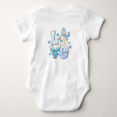 Baby Body mit Schneemann Baby Strampler (Rückseite)