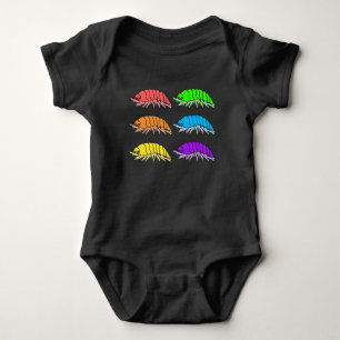 Baby-Body - Regenbogen-Asseln (lebendig) Baby Strampler