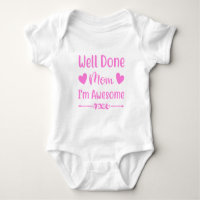 Baby-Body-Shirt, Super-Mama-Shirt, Baby-Shirt