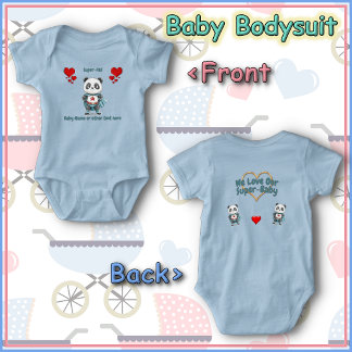 Baby-Body - Superheld - Panda-Bär Baby Strampler