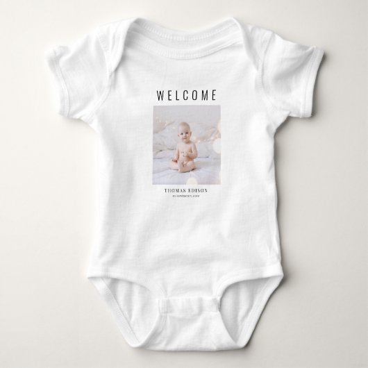 Baby Bodysuit - Begrüßungsbaby Baby Strampler (Vorderseite)