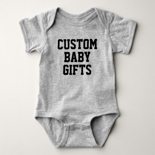 Baby Bodysuit Custom Baby Geschenke Leere Vorlage Baby Strampler (Vorderseite)