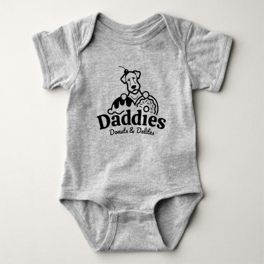 Baby Bodysuit Daddies Donuts Baby Strampler (Vorderseite)