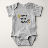 Baby Bodysuit "Daddy's Little Helper" Baby Strampler (Vorderseite)