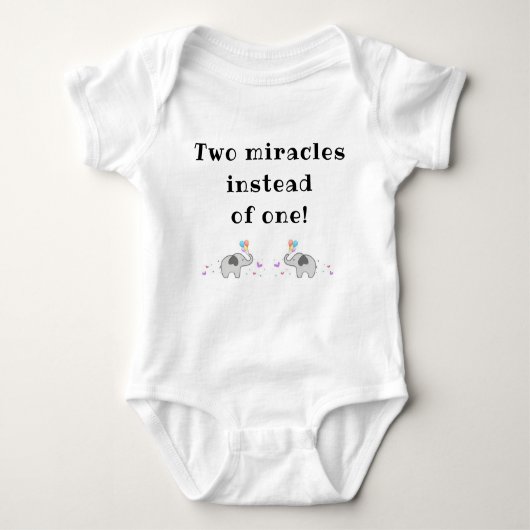 Baby Bodysuit for Twins, Onepiece w niedlich Sloga Baby Strampler (Vorderseite)