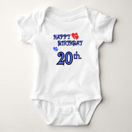 Baby Bodysuit Geburtstag 20 Baby Strampler
