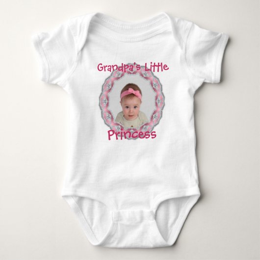 Baby Bodysuit - "Großvaters kleine Prinzessin" Baby Strampler (Vorderseite)