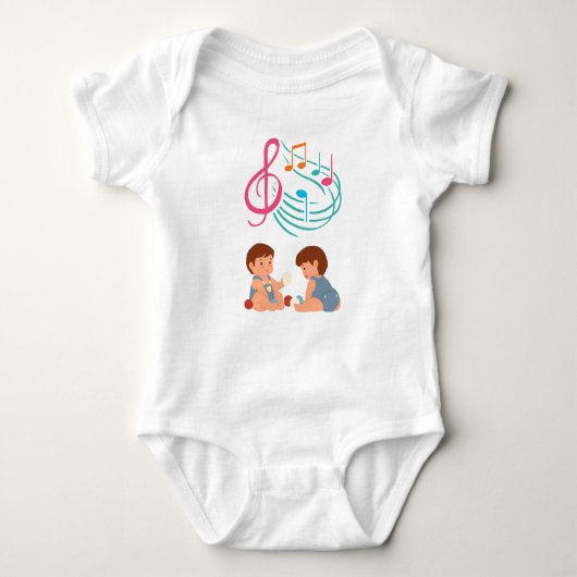 Baby Bodysuit Harmonious Playtime . Baby Strampler (Vorderseite)