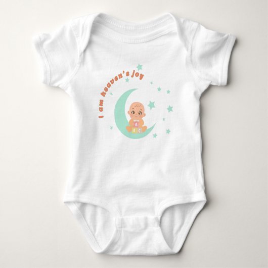 Baby Bodysuit "I Am Heaven’s Joy" Baby Strampler (Vorderseite)