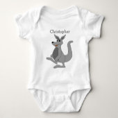 Baby Bodysuit Kangaroo Design Baby Strampler (Vorderseite)