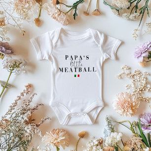 Baby Bodysuit Kleines Meatball Italienisches Baby Baby Strampler