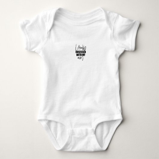 Baby Bodysuit - Literally Obsessed With My Aunt Baby Strampler (Vorderseite)