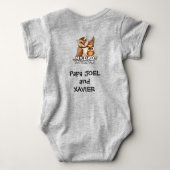 Baby Bodysuit : Mein Vater Mein altes Ich (grau) Baby Strampler (Rückseite)