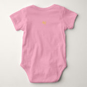 Baby Bodysuit : Merry and Bright (pink) Baby Strampler (Rückseite)
