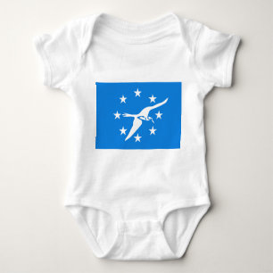 Baby Bodysuit mit Flagge von Corpus Christi, USA Baby Strampler