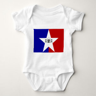 Baby Bodysuit mit Flagge von San Antonio, USA Baby Strampler