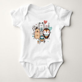 Baby Bodysuit mit hübscher Abbildung Baby Strampler