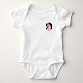 🐰 Baby Bodysuit mit kleinem rosa Bunny Baby Strampler