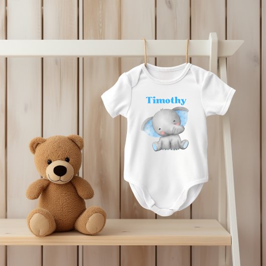 Baby Bodysuit mit Niedlichem Elephant Baby Strampler