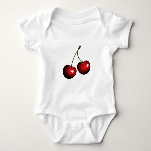 Baby Bodysuit mit Sweet Cherry Baby Strampler (Vorderseite)