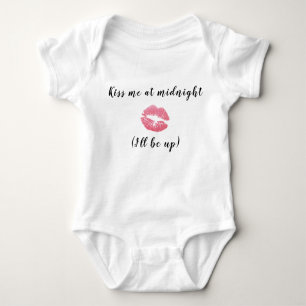 Baby Bodysuit - New Years - Kiss Me at Midnight Baby Strampler