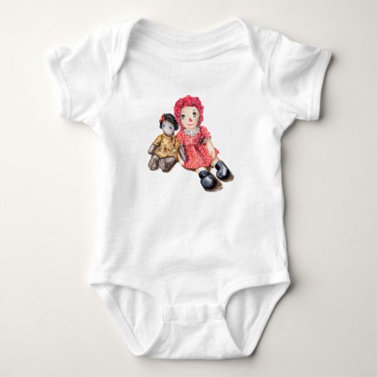 Baby Bodysuit Onsie mit Rag Dolls Baby Strampler (Vorderseite)